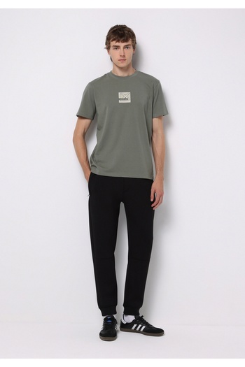 Colin's Regular Fit Round Neck Plain Men's Green Short Sleeve T-Shirt