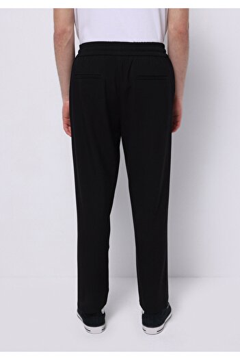 Colin's Regular Fit Mid Waist Straight Leg Men's Black Trousers