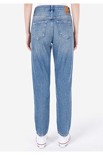 Colin's Mom Fit Shrink Leg Women's Indigo Denim Jean Trousers