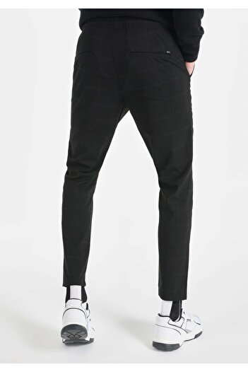 Colin's Slim Fit Mid Waist Straight Leg Men's Black Trousers
