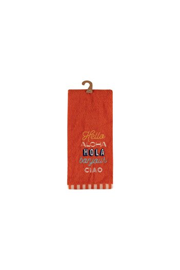 Baveno 100% Cotton Double 40X66 cm Colored & Embroidered Collectible Towel Set