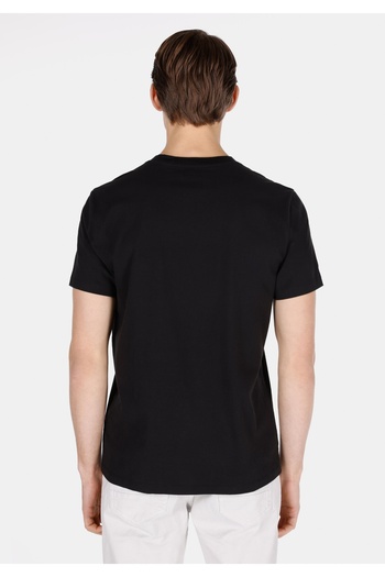 Colin's Regular Fit Round Neck Plain Cotton Pocketless Men's Black Short Sleeve T-Shirt