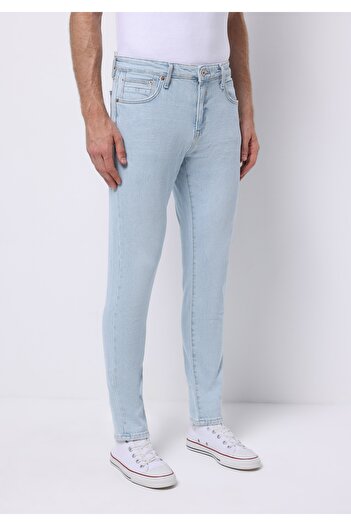 Colin's Slim Fit Erkek Bleach İndigo Denim Jean Pantolon
