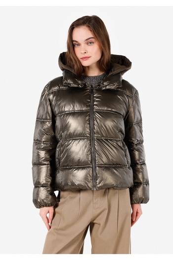 Colin's Regular Fit Hooded Women's Green Coat