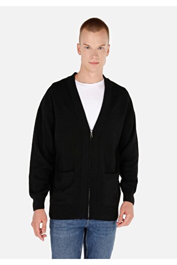 Colin's Comfort Fit Erkek Siyah Hırka