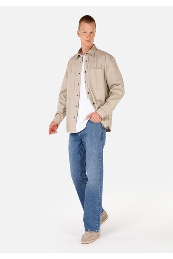 Colin's Ανδρικό μπλουζάκι με μακρύ μανίκι Comfort Fit Shirt Neck Plain