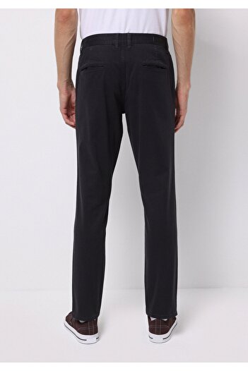 Colin's Slim Fit Mid Waist Straight Leg Men's Gray Buttoned Trousers