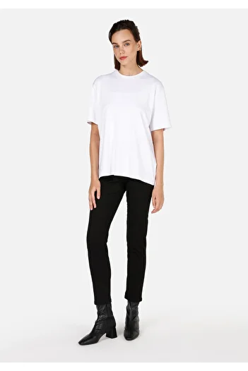 Colin's Slim Fit Mid Waist Straight Leg Women's Black Denim Jean Trousers