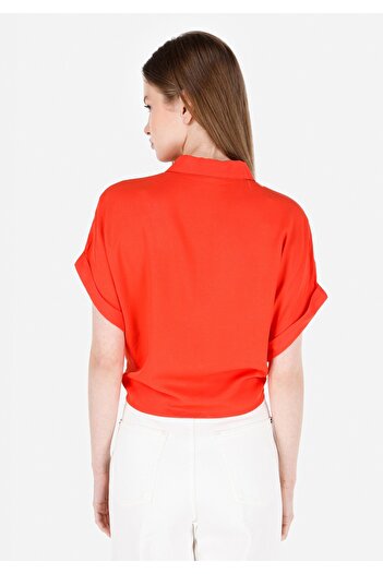 Colin's Red Short Sleeve Regular Cut Women's Shirt