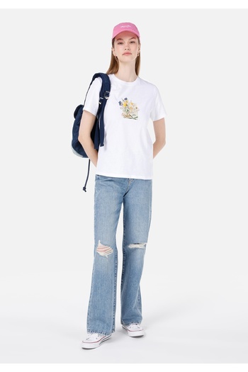 Colin's Straight Fit High Waist Full Length Leg Women's Indigo Jean Trousers