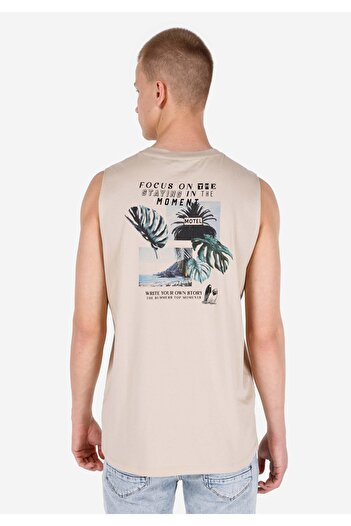 Colin's Regular Fit Men's Beige Undershirt