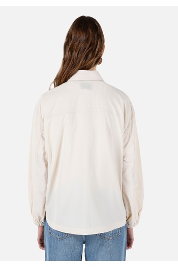 Colin's Regular Fit Shirt Neck Plain Women's Ecru Long Sleeve Shirt