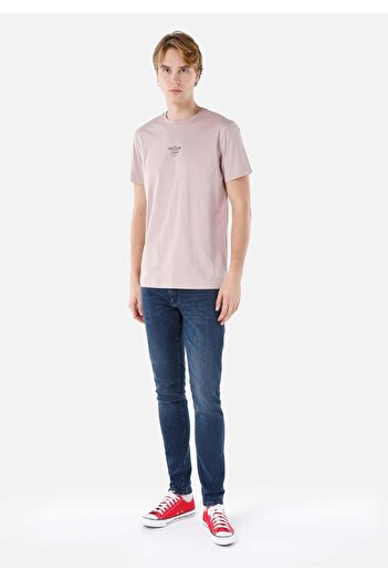 Colin's Ανδρικό ροζ T-Shirt - μανίκια