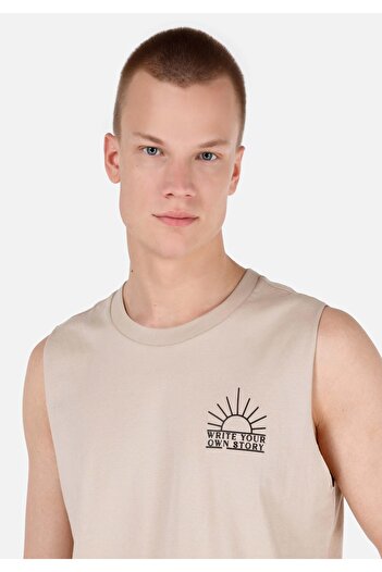 Colin's Regular Fit Erkek Bej Atlet
