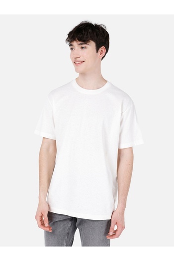 Colin's White Crew Neck Short Sleeve Men's T-Shirt - Regular Fit