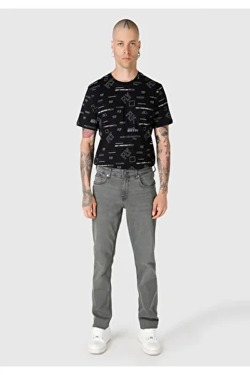 Colin's Straight Fit Low Waist Straight Leg Men's Gray Jean Trousers