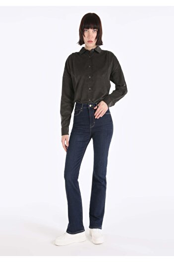 Colin's Γυναικείο παντελόνι Indigo Jean με λεπτή εφαρμογή ψηλόμεσο