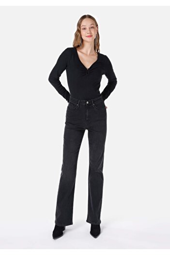 Colin's Regular Fit Women's Black Pocket Jean Trousers