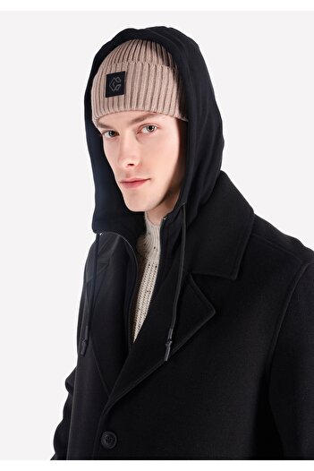 Colin's Ανδρικό μαύρο παλτό Regular Fit