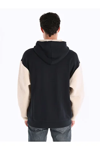 Colin's Ανδρικό φούτερ με κουκούλα Comfort Fit σε μπλε ναυτικό χρώμα