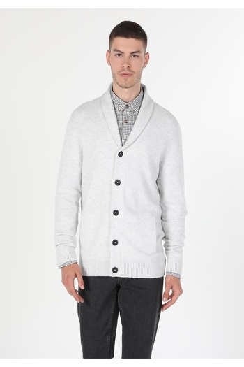 Colin's Ανδρική λευκή ζακέτα Slim Fit