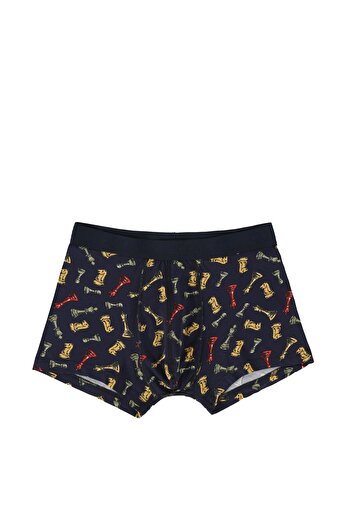 Colin's Modern Fit Printed Men's Navy Blue Boxers