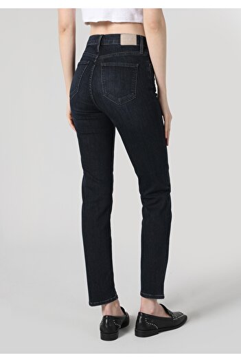 Colin's Slim Fit Mid Waist Straight Leg Women's Dark Indigo Denim Jean Pants