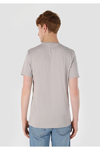 Colin's Ανδρικό γκρι T-Shirt - Μανίκια