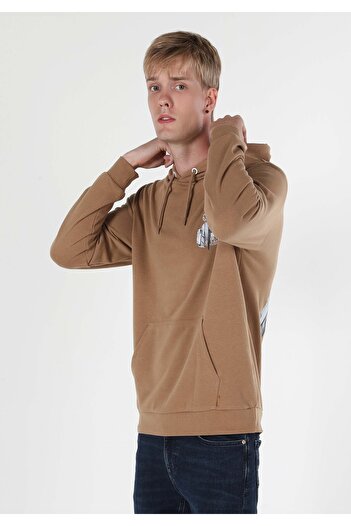 Colin's Regular Fit Erkek Bej Sweatshirt