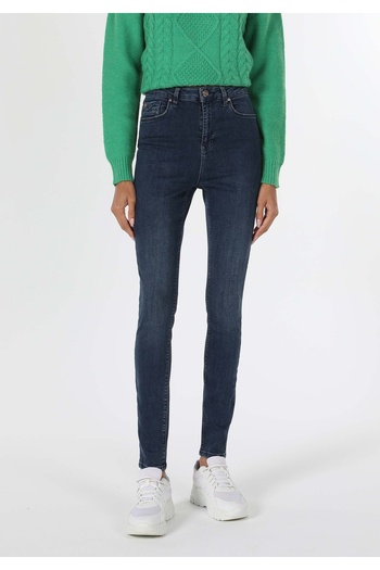 Colin's Skinny Fit ψηλόμεσο στενό γυναικείο παντελόνι Indigo Jean
