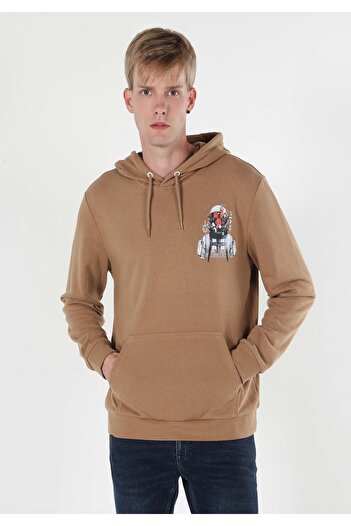 Colin's Regular Fit Erkek Bej Sweatshirt