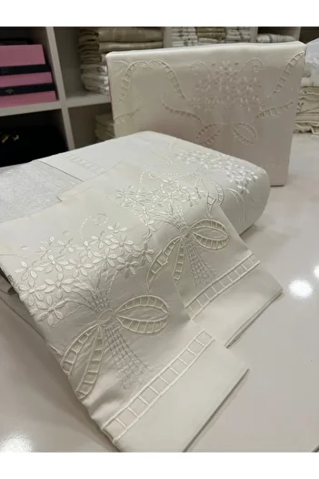 incisecrethome White Business Bedspread and Duvet Cover Set 7 Pieces