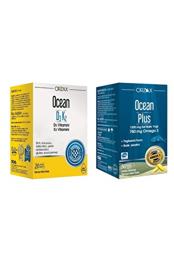 Ocean Ocean D3k2 Drops 20mlandOceanPlus 50 Capsules