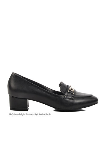 Pierre Cardin Tight Mold Black Women's Heeled Shoes Pc-54167 Z