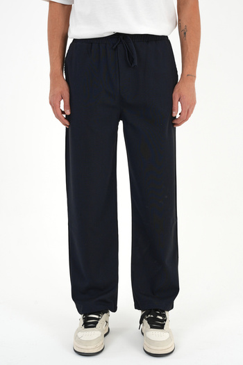 Redline Anchor Men's Comfortable Elastic Waist Fabric Trousers