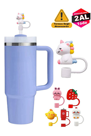 Kelira Quencher Uyumlu Unicorn Aksesuar / Pipet Koruyucu / Silikon Pipet Ucu Kapak / 10mm Pipet Uyumlu