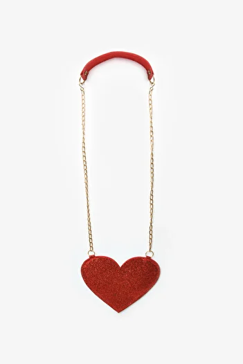 Le Mabelle Red Heart Shaped Girl's Bag