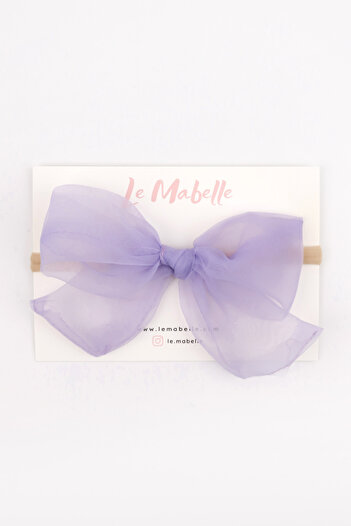 Le Mabelle Lilac Organza Bow Girl's Hair Band