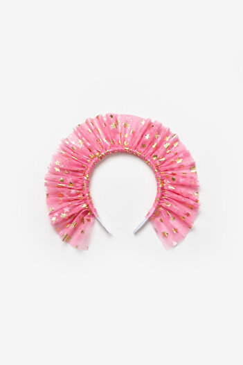Le Mabelle Fuchsia Star Girl's Tulle Crown