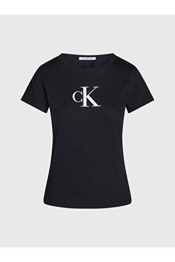 Calvin Klein Kadın Yetişkin Siyah T-shirt J20j222343-0go