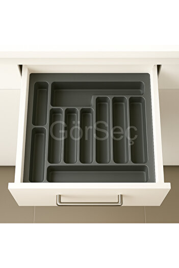 GörSeç 55X49 cm Kitchen Organizer - Drawer and Spoon Holder Set, 48*40 a Cuttable