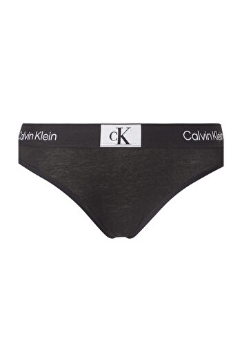 Calvin Klein Kadın Calvin Klein İmzalı Elastik Bantlı Siyah Külot 000QF7222E UB1