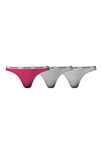 Calvin Klein Kadın Renkli Tanga 000QD3587E658 Renkli