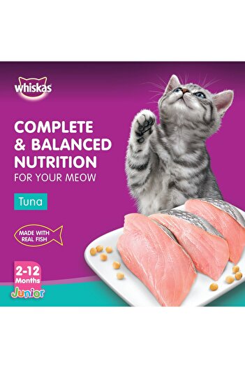 Whiskas Junior Tuna Wet Kitten Food Pouch for Kittens from 2 to 12 months