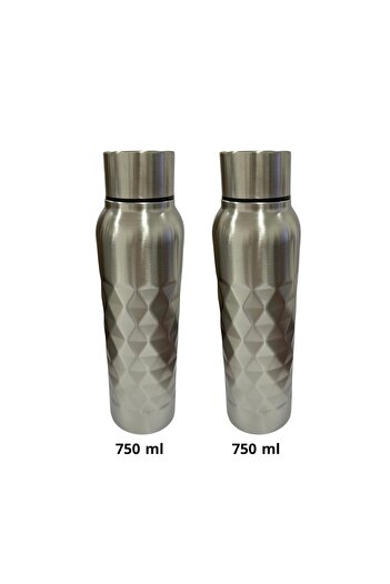 Generic Stainless Steel Bottles Set 2 Pcs 750 ML