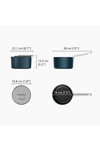 Joseph Joseph Josheph Joseph Space 19 cm Sauce Pot with Lid