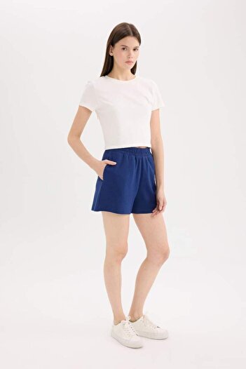 DeFacto New Season Flexible Waisted Straight Leg Shorts
