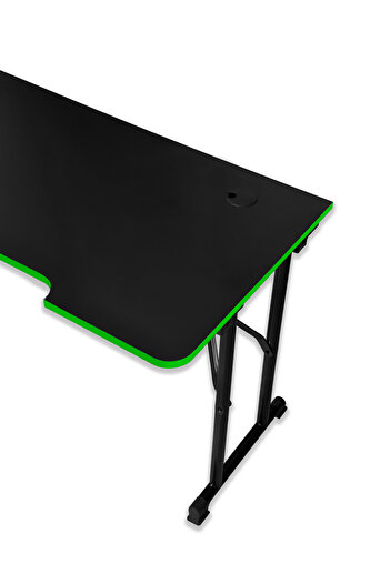 XMAX / JetKur Siyah MDF Bilgisayar Oyuncu Masası 120x60cm Sallanmaz Metal Ayaklı - Pratik Kurulum