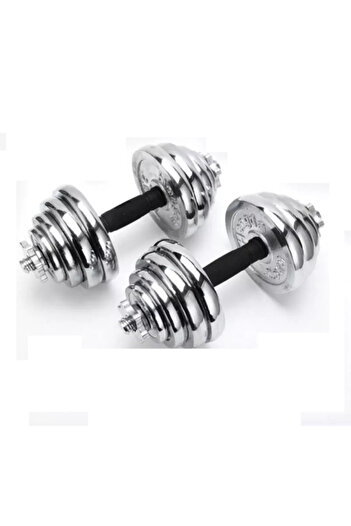 Body Builder Chrome Dumbell Set 15Kg-38-1121