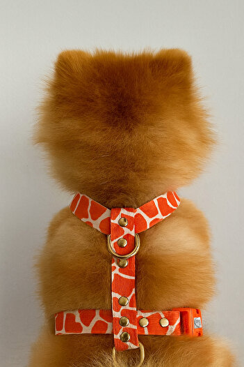 TheTailor Orange Zebra Chest Harness Pla Clip